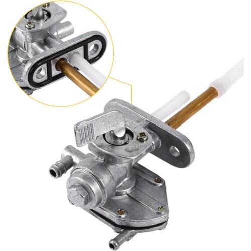 Fuel Tap Valve Petcock Switch Assembly for SUZUKI 96-03 BANDIT GSF600S GSF1200 Aluminum Silver