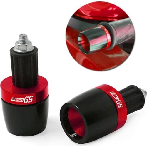 Motorcycle Universal 7/8" Handlebar Grips Ends Counterweight Cap Plug Slider Handle Bar Grip For BMW F850GS F 850 GS F850 GS