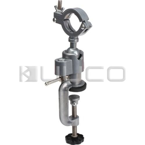 Universal Bench Vise Swivel Tabletop Clamp Vice Mini Electric Drill Stand Make the Grinder Flat 360 Rotating for Woodworking