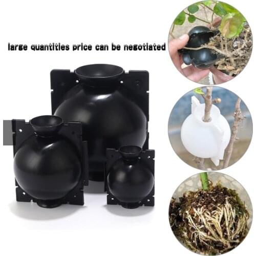 Plant Rooting Device Plastic High Pressure Grafting Ball Boxes Growing Breeding Gardening Supplies 5pcs White + 5pcs Black