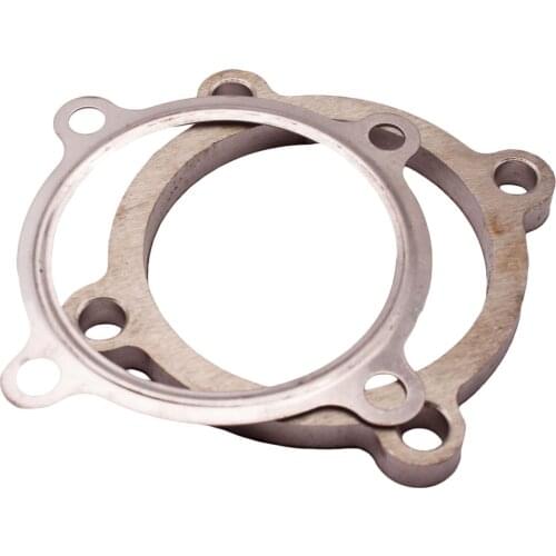 3" 4 Bolt Turbo Downpipe Discharge Flange+Gasket for Garrett T3 T4 GT30 GT35