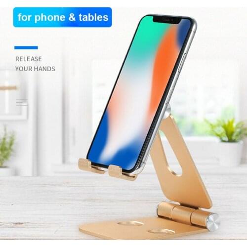 YuBeter Tablet Mount Cradle For samsung Xiaomi Ipad Holder Mobile Phone Stand Foldable Rotation Cellphone Bracket Aluminum alloy