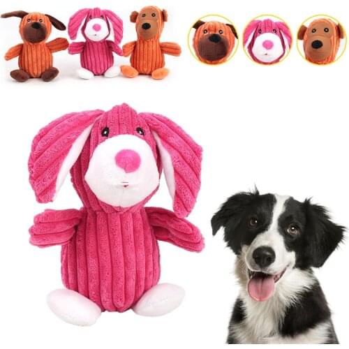 Bite Resistant Puppy Dog Chew Toy Stuff Plush Dogs Cats Toys for Dogs Squeak Interactive Pets Toys Rabbit Dog Monkey Type Toys