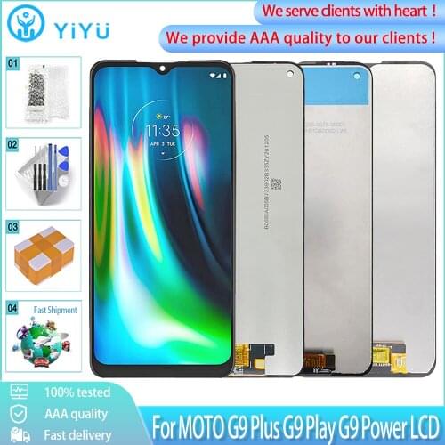 For Motorola MOTO G9 Plus G9 Play G9 Power LCD Display Touch Screen 100% Tested AAA+ Screen Digiziter Assembly Replacement Parts