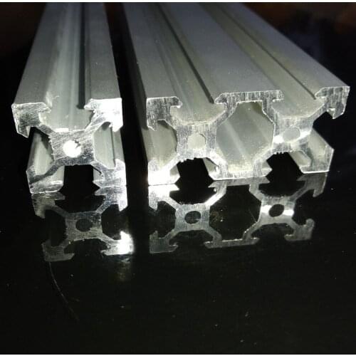 1000mm Length silver anodized 2020 V-Slot Aluminum Profiles Extrusion Frame For CNC/ Free sample aluminum extrusion