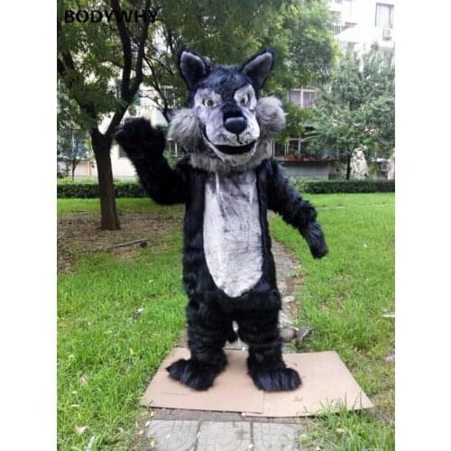 2020 Dog Wolf High-quality Mascot Costume Handmade Suits Cosplay Party Dress Outfits Clothing Ad Promotion Carnival