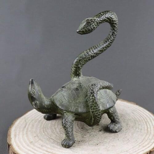 Antique QingDynasty bronze Statue,Animal beast sculpture,hand-carving crafts,Home Decoration,handmade crafts/Collection