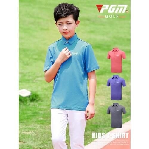 PGM Children T-shirt Boy Clothes Tops Clothes Golf/Table Tennis Dry Fit Breathable Ultra-thin Short Sleeve sportswear Summer