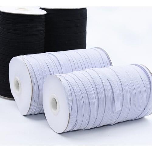5 Yards Elastic Bands Black and White Color Elastic Rope 3/6mm Rubber Elastic Cord Band Garment Sewing Accessories Elastic Ropes