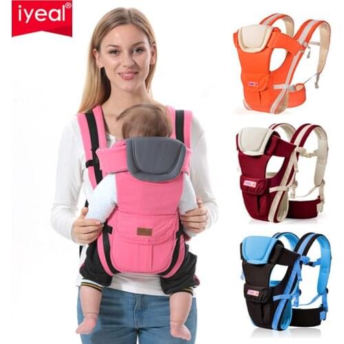 Ergonomic Baby Carrier Infant Baby Hipseat Waist Carrier Front Facing Ergonomic Kangaroo Sling for Baby Travel 0-36M