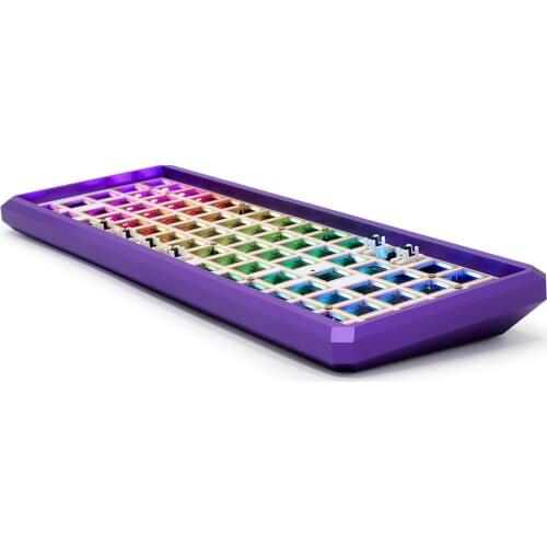 GK73 Wireless BT Hot Swap RGB Keyboard DIY Kits Keyboard Type-c Macro PCB Plate Aluminum Acrylic Shell Support 3 5pin Switch