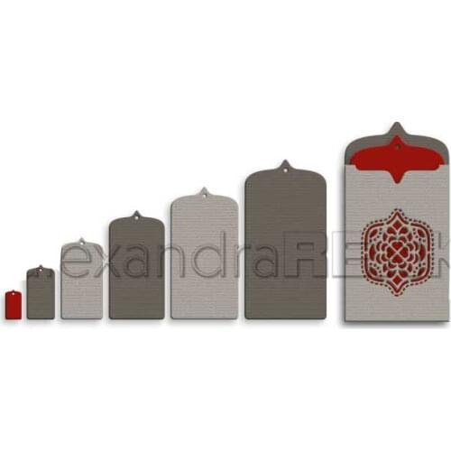 Ornament Bags Swinging Metal Cutting Data Slimline Essentials Scrapbooking Card Stencil Cut Die for Diy Handmade Card Crafts New