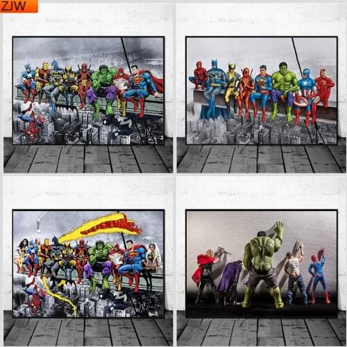 Funny Marvel Avengers Diamond Painting Diamond Inlaid Diamond Mosaic Diamond Embroidery Cross Stitch Kits Home Decor