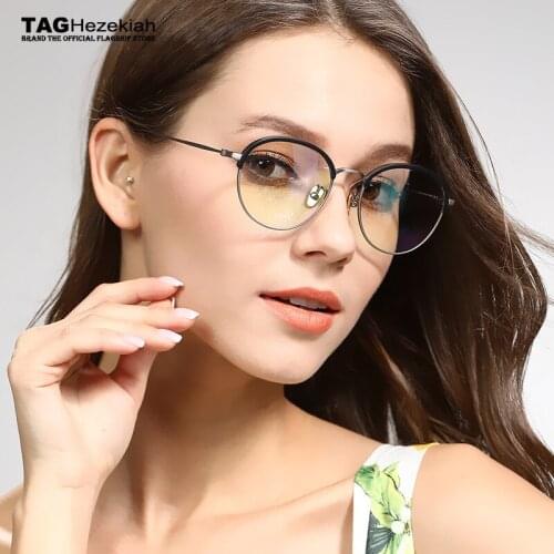 2019 New Arrivals round glasses frame TAG Hezekiah Brand women men Imported metal trend of young eyeglasses designer optical