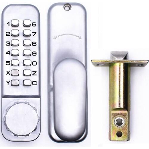 Keyless Door Lock Digital Mechanical Combination Code Entry Door Locks Zinc Alloy Waterproof Handle Non-Power Hardware