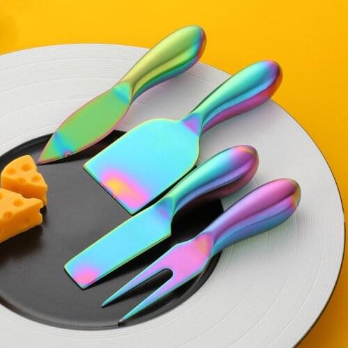 Hollow handle cheese knife 4 suit butter baked cheese cake knife kitchen knife cheese kitchen gadgets 2020 butter knife