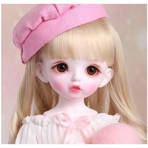 Full Set 1/6 BJD Joint Doll Carol Cute Girl Female Baby Pink CakeHat Adult Toy Naked Doll Educational Toys Human Body Model