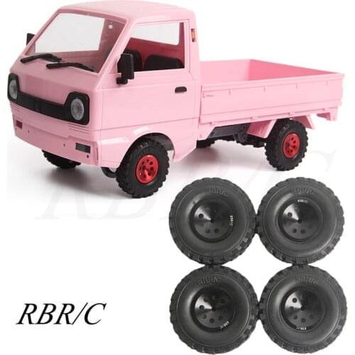 RBR/C R613 Simulation Solid Metal Tire DIY Fitting For WPL D12 Off-Road Climbing Remote Control Truck Car Model Modified Toys