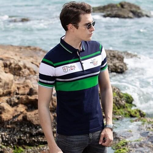 Bruce&Shark Men shirt Cotton Casual Fashion Business style Nice Embroidery plus size 3XL 4XL Original Male shirt Strech Striped