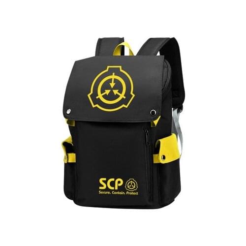 Anime SCP Secure Contain Protect Backpack Cosplay Student Schoolbags travel bags Oxford Mochila