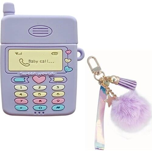 Cute 3D Silicone Case Kawaii Soft Protection Cover for Apple 1 2 Wireless Earphone Headset