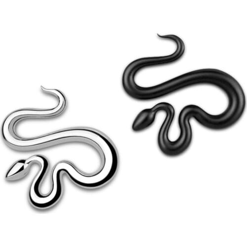 Car Styling 3D Alloy Metal Snake Baadge Car Side Fender Rear Trunk Window Emblem Sticker Decal For Jeep Volkswagen Auto Decor