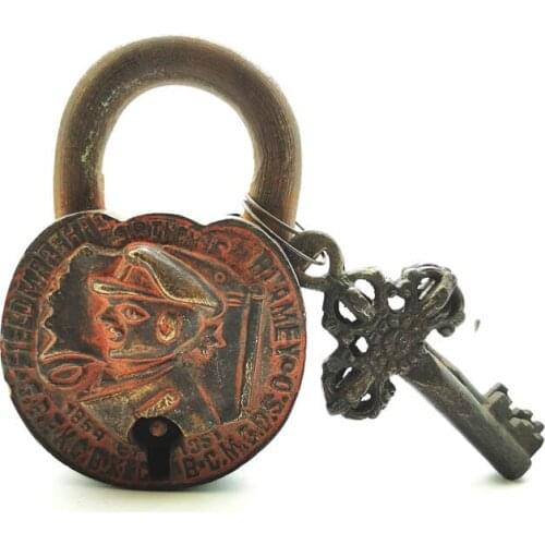 Tibet Handicrafts Solid Bronze Antiqued Locks Collections for Family Arts Lock Free Shipping HDC104