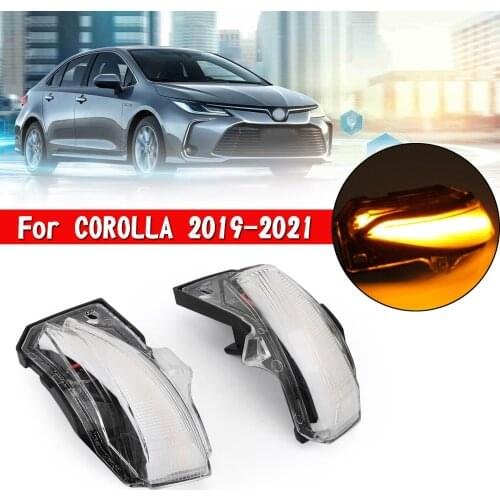 Rearview Mirror Turn Signal Side Lights Indicator For Toyota Corolla 2019-2021#A
