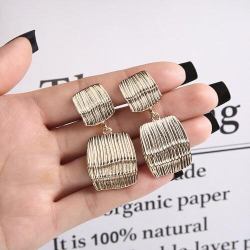 ZHANGU Women's Gold Earrings