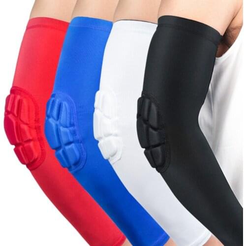 1 pcs Sports Arm Sleeves Guard Outdoor Basketball Cycling Protective Gear cuff Honeycomb Anti-collision Elbow Brace Joint
