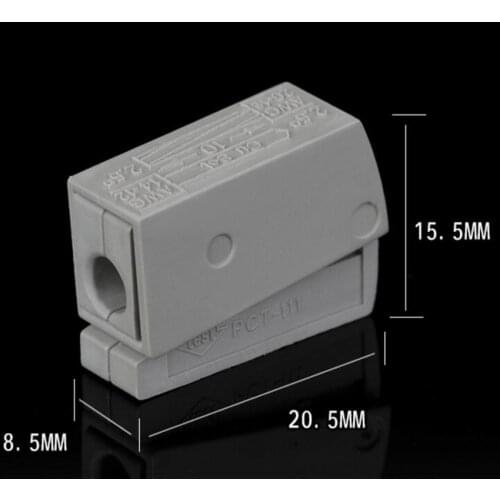10PCS PCT-111 PCT111 224-101 Single 1 pin cable wire wiring connecting connector connectors for lamp durable hard Compact