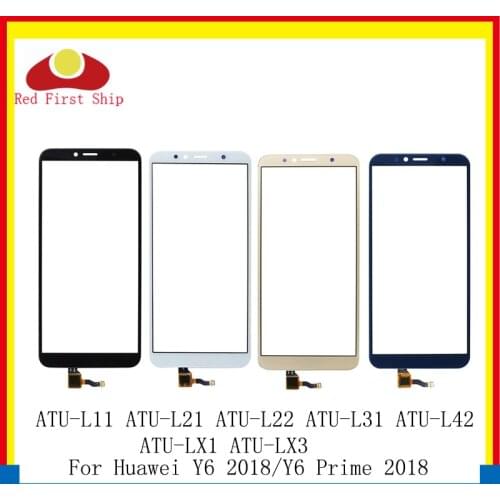 10Pcs/lot For Huawei Y6 Prime 2018 Touch Panel Sensor Digitizer Front Glass Y6 2018 ATU-LX1 ATU-LX3 Touch Screen