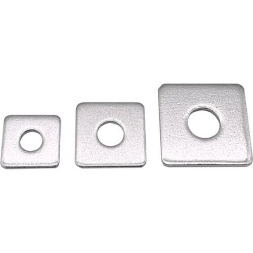 2pcs M8 M10 M12 M16 M20 quadrilateral washers square gap adjustment washer quartet gaskets stainless steel gasket DIN436