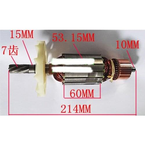 AC220-230V Armature Rotor Replace for Hitachi CC14SF Profile Cutter Steel Cutter Power Tool Repair Spare Parts Cut-off Machine