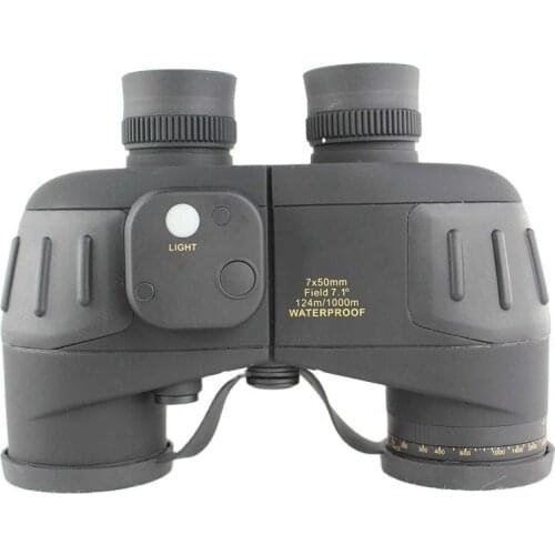 ZIYOUHU 7x50 Powerful Binoculars Range Finder Night Vision Outdoor Navy Telescope Rangefinder And Compass Waterproof