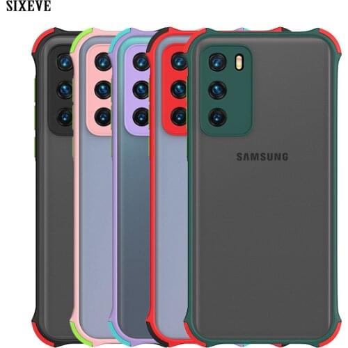 Armor Shockproof Case For Samsung Galaxy S8 S9 S10 S20 Plus Lite E Note 8 9 10 20 Ultra Mobile Phone Cover Silicone Shell Bumper