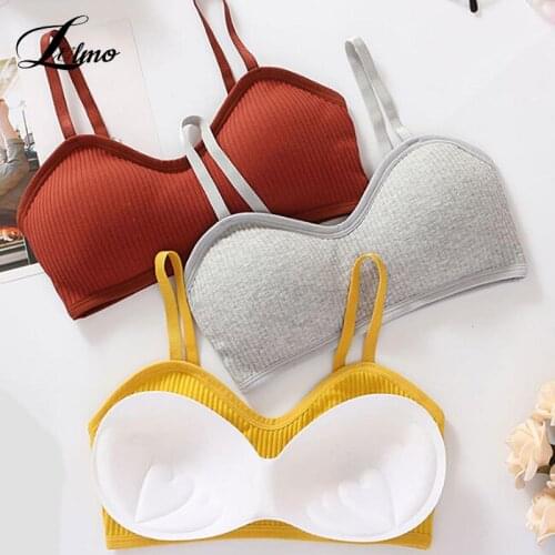 Bra Top Women Bras Sexy Lingerie Crop Tops Backless Bralette Active Bustier With Padded Seamless Tops Girls Underwear Brassiere