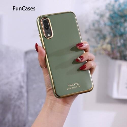 Cell Covers For etui Huawei P20 Csse Green Huawei Ascend capa Nova 2S 3i 4 P30 Lite P20 2019 3e Pro P40 4E 3 Soft Silicone Case