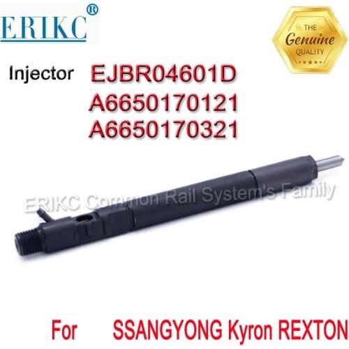 A6650170121 ERIKC EJBR04601D Diesel Common Rail Fuel injector EJBR0 4601D for Delphi A6650170321 for SSANGYONG Kyron REXTON 2.7