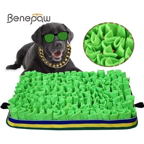 Benepaw Dog Puzzle Toys Snuffle Mat Eco-friendly Durable Slow Feeding Pet Training Pad Puppy Sniffing Encourage Foraging Skills