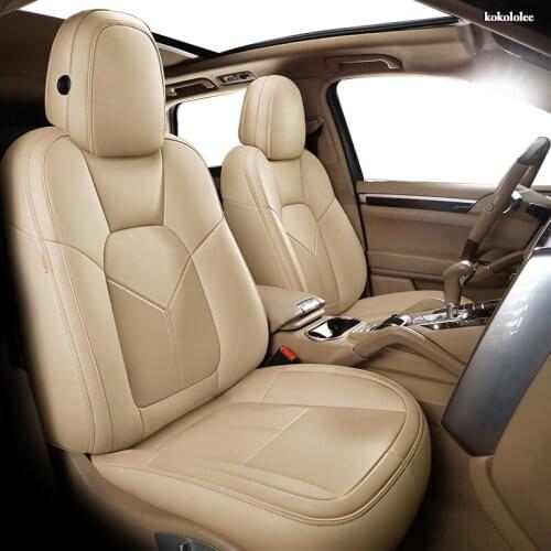 KOKOLOLEE Custom Leather car seat cover set For Jaguar XJ XF XE E-PACE XFL XEL Automobiles Seat Covers car seats protector