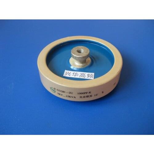Round ceramics Porcelain high frequency machine new original high voltage CCG81-2U 1000PF-K 7KV 15KVA