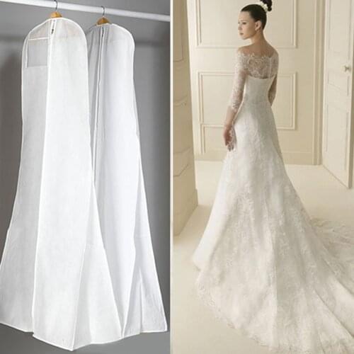 Bridal Gown Long Clothes Protector Case Large Garment Clothing Covers Wedding Dress Dustproof Covers Wedding Dresses Storage Bag
