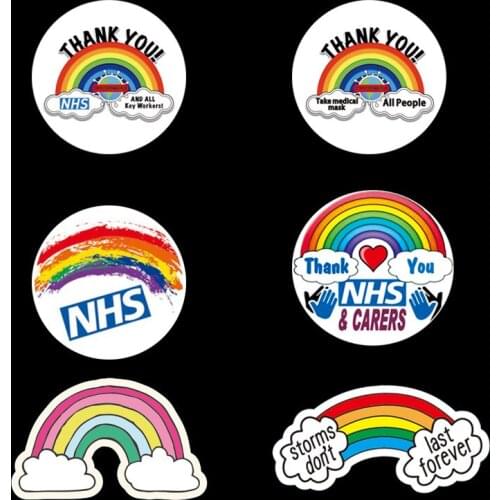 LGBT Gay Creative Rainbow Cloud Shape With Mask Sign