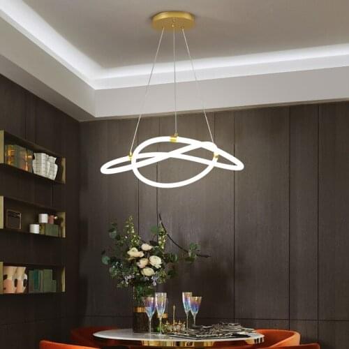 360 Glow Modern Led chandeliers For Dining room kitchen Żyrandol Kitchen Room Bar Shop Dia600mm Hanging Chandelier fixtures