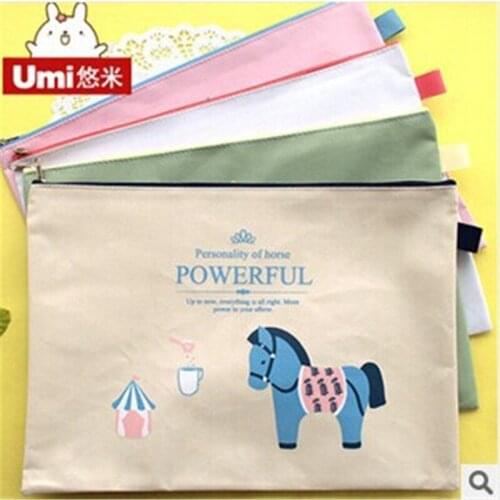 DL I204 cute pony Oxford cloth paper bag cartoon material bag North Village riding A4 file Stationery office supplies for