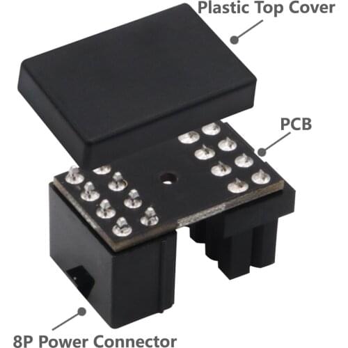 New Version ATX 8Pin Female to 8pin Male 180 Degree Angled Adapter for Desktops Graphics Card