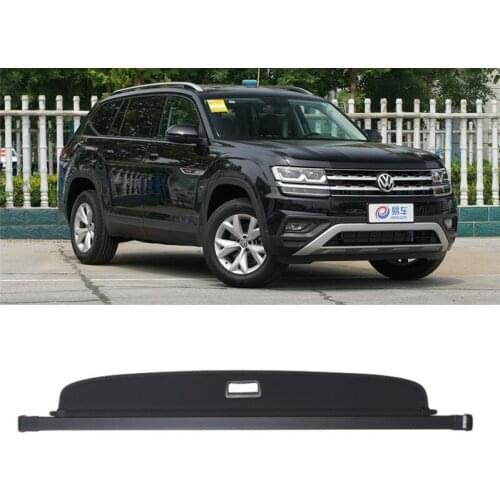 High Qualit Car Rear Trunk Cargo Cover Security Shield Screen shade Fits For Volkswagen Teramon 2017-2019(black, beige)