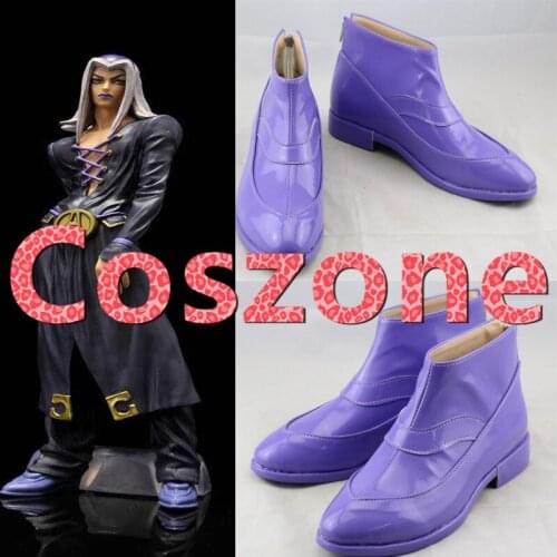 JoJos Bizarre Adventure Golden Wind leone abbacchio Cosplay Shoes Boots Halloween Carnival Party Cosplay Costume Accessories