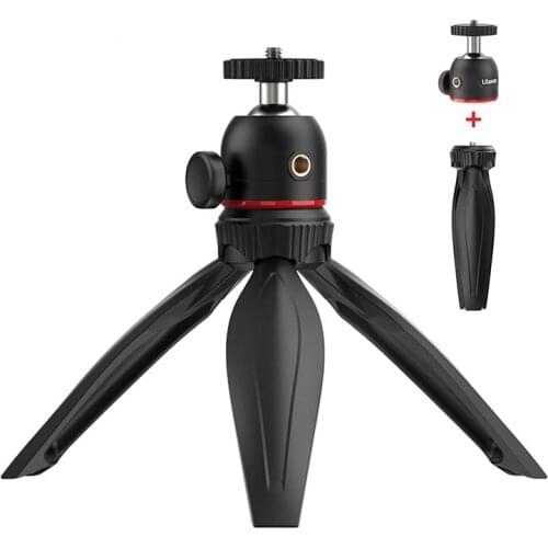 MT-17 Mini Adjustable Tripod Detachable Ballhead Tripod Head for Sony A6400 A6300 A73 Smartphone SLR Camera Vlog Tripod